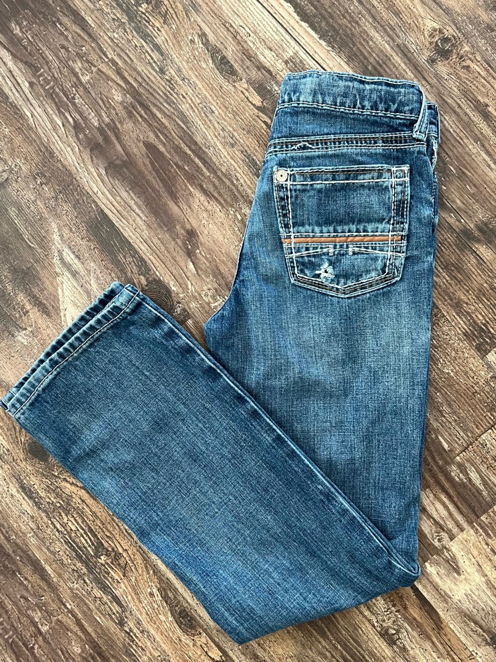 Ariat Kids Slim Straight Blue Denim Jeans
